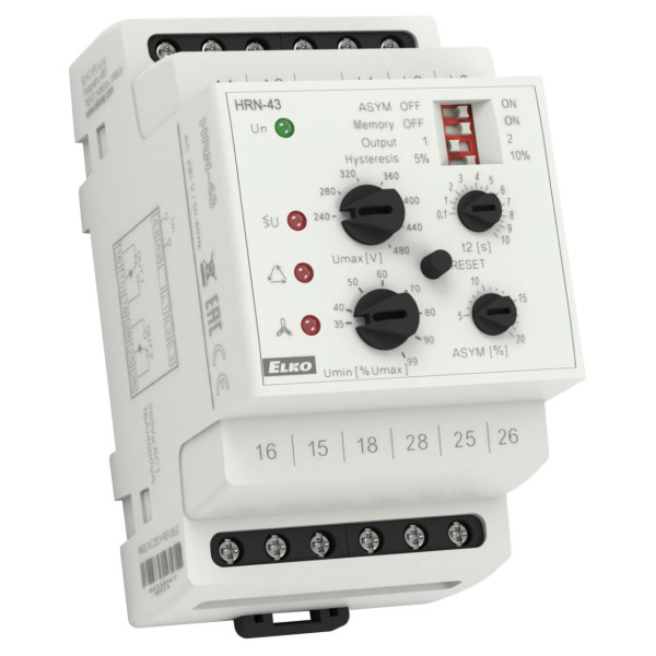 Реле контролю фаз HRN-43/400V