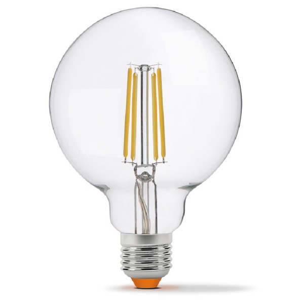 Диммована філаментна лампа Videx Filament G95FD E27 7Вт 4100K (VL-G95FD-07274)