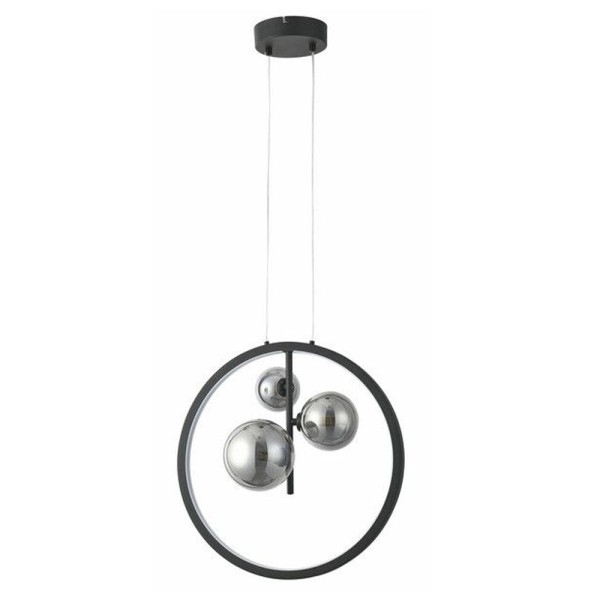 Підвісний світильник, люстра Reality 339503-30 Omaha Led 3x20W 4000K 1600Lm IP20 Чорний - фото №1