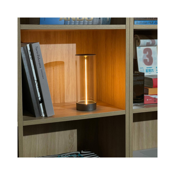 Настільна лампа з акумулятором, нічник Zuma Line 1002 Esterno Led 1x1.2W 2700K 100Lm IP20 Чорна - фото №4