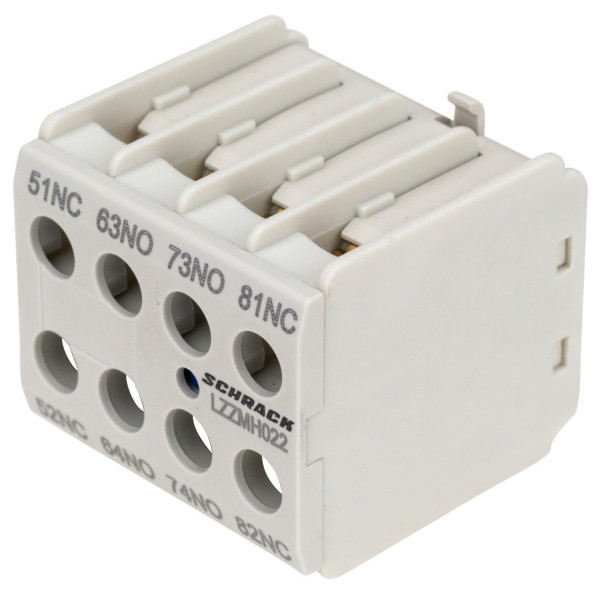 Додатковий фронтальний контакт Schrack LZZMH022 2НО+2НЗ для Cubico Mini - фото №6