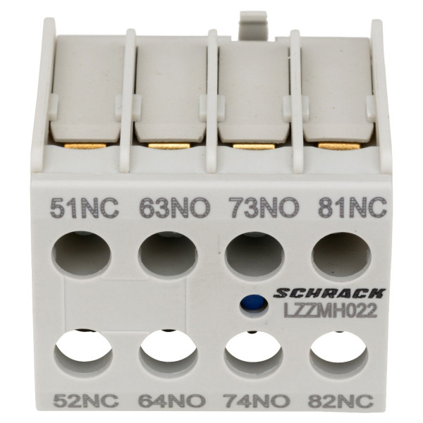 Додатковий фронтальний контакт Schrack LZZMH022 2НО+2НЗ для Cubico Mini - фото №7