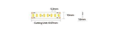 LED лента COLORS 192-2835-24V-IP20 16W 2380Lm 3000K 5м (D8192-24V-10mm-WW) - фото №1