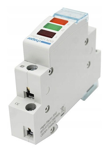 Сигнальная лампа Hager SVN129 красный/зеленый/оранжевый - фото №2