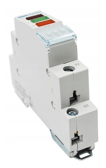 Сигнальная лампа Hager SVN129 красный/зеленый/оранжевый - фото №4