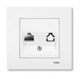 Розетка Karre компьютерная RJ45, Cat5e, белая VIKO (арт. 90960032)