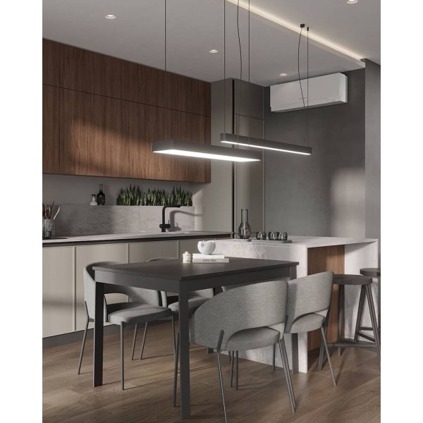 Подвесной светильник, люстра Nowodvorski 7535 Soft LED T8LED 1x16W 3000K 2300Lm IP20 графитовый - фото №1