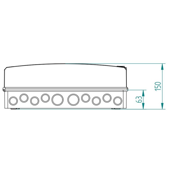 Щит навесной EP-LUX PLUS RN3/54 3х18 мод. IP65 - фото №3