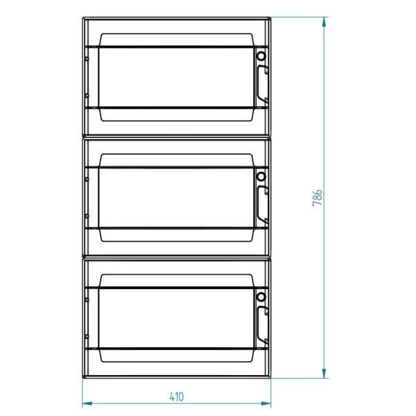Щит навесной EP-LUX PLUS RN3/54 3х18 мод. IP65 - фото №4