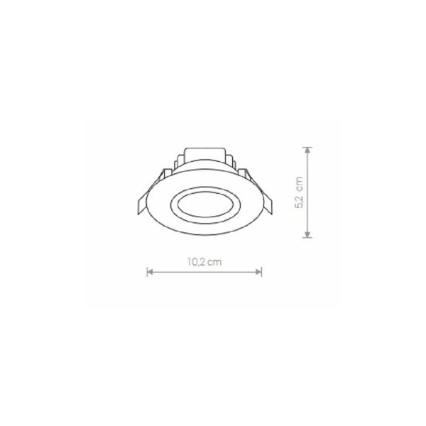 Точечный светильник Nowodvorski 38991 Helios LED 1x5W 3000K 300Lm IP44 Wh - фото №3