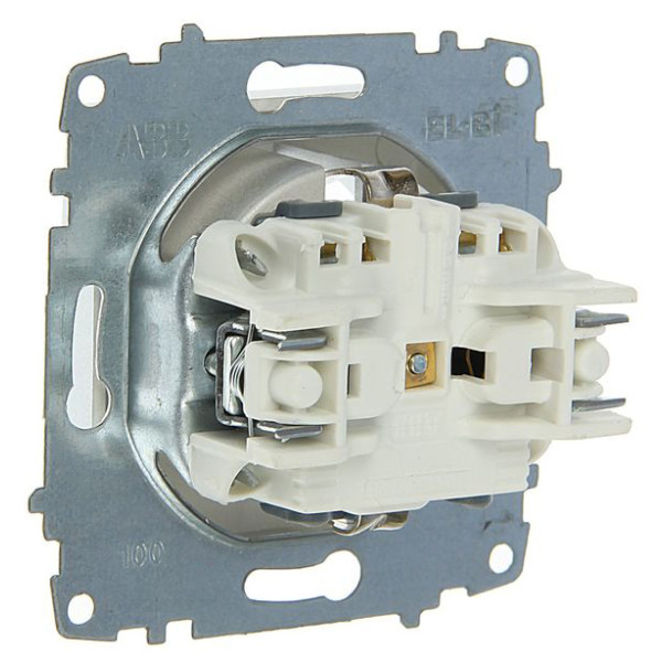 Розетка ABB Cosmo 619-011000-243 со шторками (алюминий) - фото №1