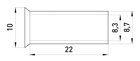 Неизолированный наконечник E.Next e.terminal.stand.en.35.25 35 кв.мм (s4038019) - фото №1