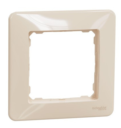 Рамка 1-постовая Schneider Electric Sedna Design бежевая SDD312801