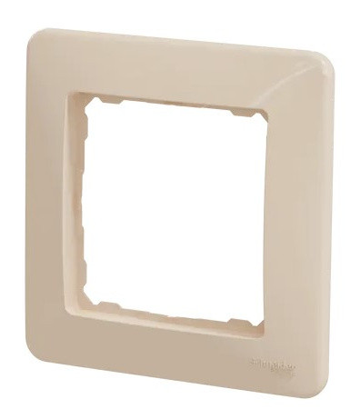 Рамка 1-постовая Schneider Electric Sedna Design бежевая SDD312801 - фото №4