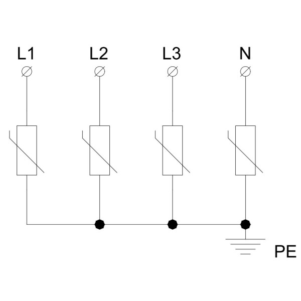 Ограничитель перенапряжений переменного тока Promfactor MOP 4P-C 275/20 - фото №2