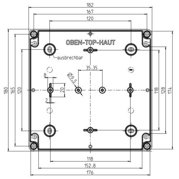 Коробка расключительная Spelsberg PS 1309-6-to (sp11100901) IP66 с гладкими стенками - фото №3