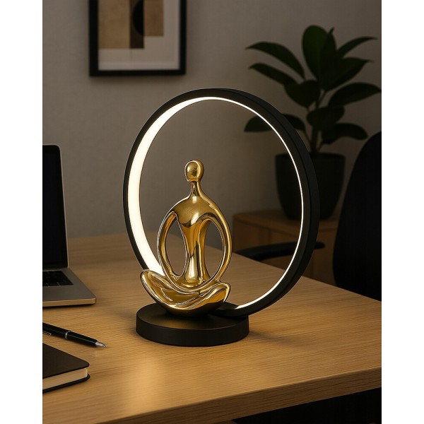 Настольная лампа Zuma Line 5905316663091 Yoga LED 1x4W 3000K 150Lm IP20 черная - фото №2