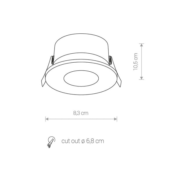 Точечный светильник Nowodvorski 8376 Golf GU10 1x15W IP54 Черный - фото №3