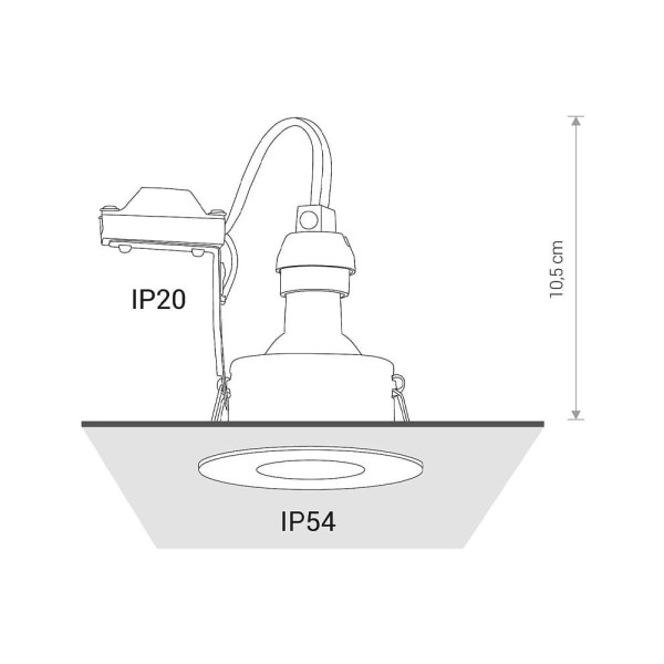 Точечный светильник Nowodvorski 8376 Golf GU10 1x15W IP54 Черный - фото №4