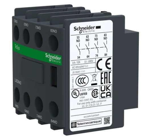 Блок вспомогательных контактов Schneider Electric LADN40 4NO - фото №3