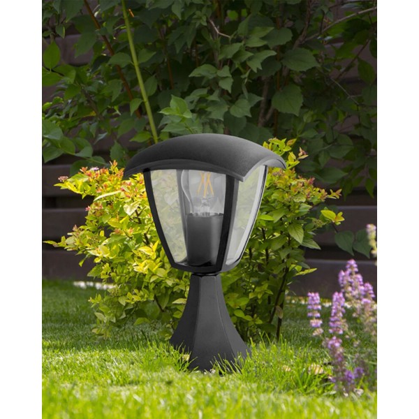 Вуличний світильник Goldlux 311894 Igma E27 1x12W IP44 чорний - фото №3