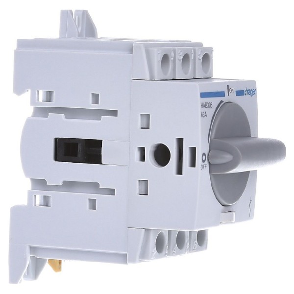 Рубильник Hager HAB306 3P 63А - фото №1