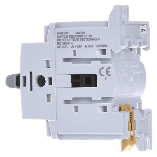 Рубильник Hager HAB306 3P 63А - фото №2