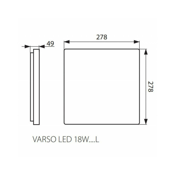 Вуличний світильник Kanlux 26980 Varso LED 18W-NW-L-SE - фото №1