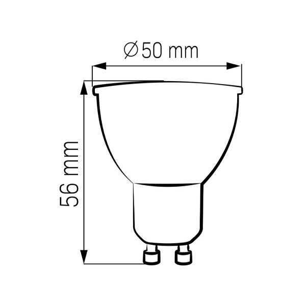 Светодиодная лампочка Goldlux 328502 GU10 10W 4000K 1000Lm IP20 Белая - фото №1