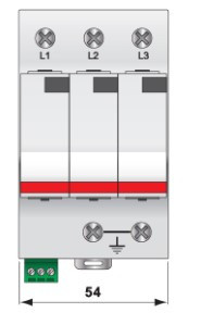 Ограничитель перенапряжения ETI 002442955 ETITEC V T2 255/20 (3+0) - фото №2