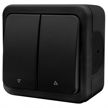 Прохідний вимикач 2-кл NE-AD MULTIMA 92-53-52 чорний