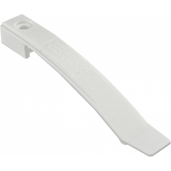 Кабельний затискач під дюбель (саморіз) Аско-Укрем 135мм 8 дротів білий (10 шт) - фото №1