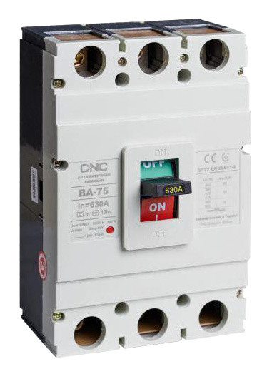 Автоматичний вимикач CNC ВА-75 400А 3Р 380В 55кА (Б00027757)