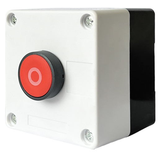 Одноместный пост управления Promfactor FP5-BOX1W2 с кнопкой "O" (Stop)