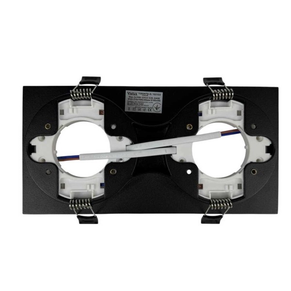 Світильник точковий Violux TORONTO-2L GX53 IP20 чорний ( 132103 ) - фото №2