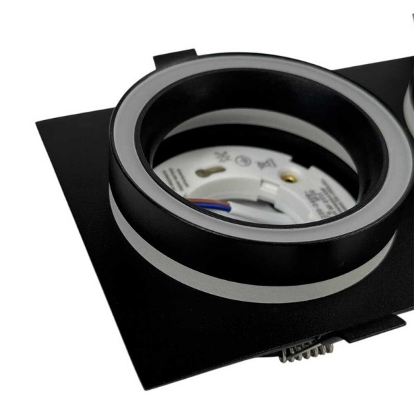 Світильник точковий Violux TORONTO-2L GX53 IP20 чорний ( 132103 ) - фото №4