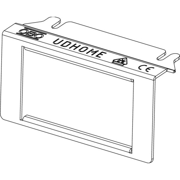 Супорт-рамка OBO Bettermann (7368485) для UDHOME ONE 2x Modul45 - фото №1