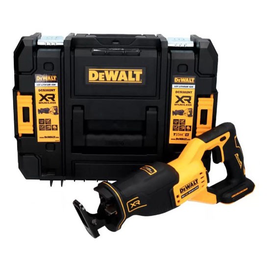 Сабельная аккумуляторная пила DeWALT DCS382NT XR Li-Ion 18В 0-3200 ход/мин - фото №1
