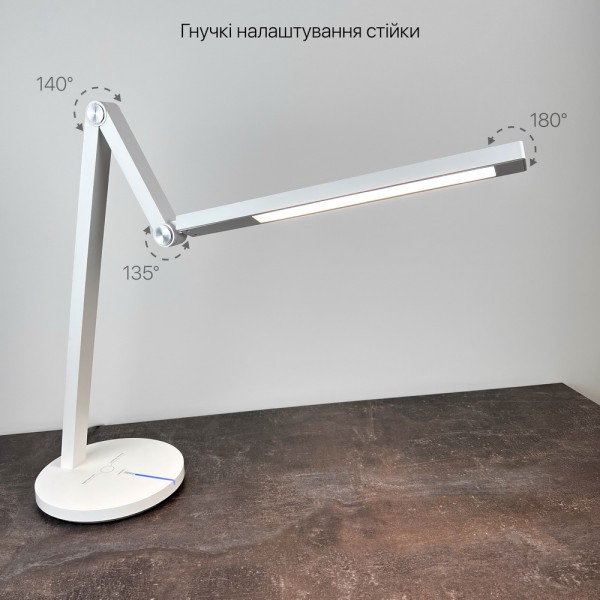 Світильник настільний LED PARKER 8W 3000-6500К білий Violux ( 530002 ) - фото №8