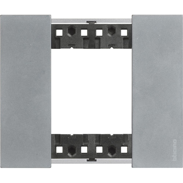 Рамка на 2 модулі Bticino Living Now KA4802NW (Німецький/Італійський стандарт) місяць