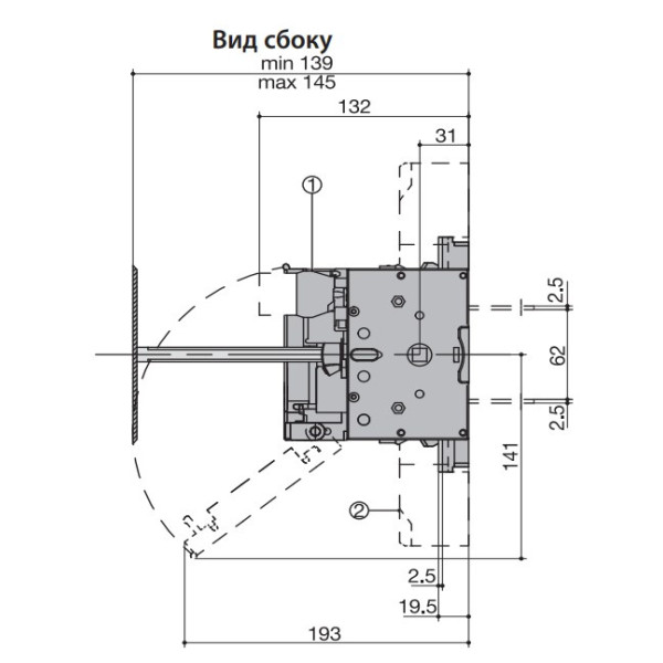 Разъединитель нагрузки ETI 004661801 под предохранители FLBS 160 3P («1-0» NH00 160A) - фото №3