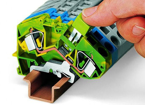 N клема, що розмикається Wago 782-613 6мм² (синя) - фото №7