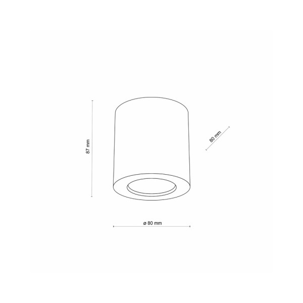 Точковий світильник TK Lighting 10121 Eve GU10 1x10W IP20 Beige - фото №4