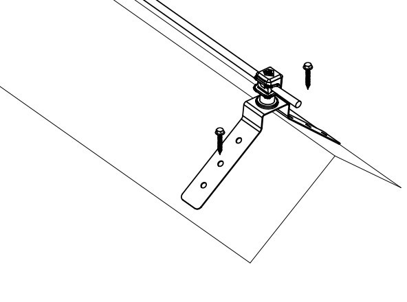 Тримач на кутовий гребінь даху Leo Lightman з тримачем Clip Ni/Pa (306013) - фото №4