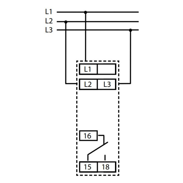 Реле контролю фаз HRN-57 - фото №2