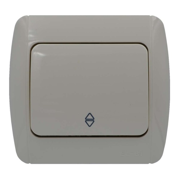 Выключатель ELBI ZIRVE Fixline кремовый 1кл проходной (501-010301-209)