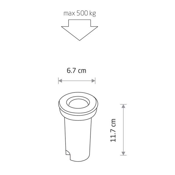 Уличный светильник Nowodvorski 34454 Mon LED 1x2W 3000K 100Lm IP67 серебристый - фото №3