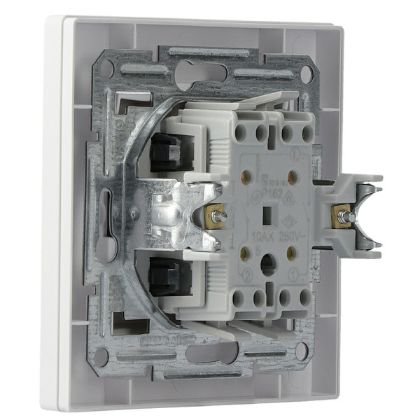 Вимикач 2-кл. білий Asforа, EPH0300121 - фото №2