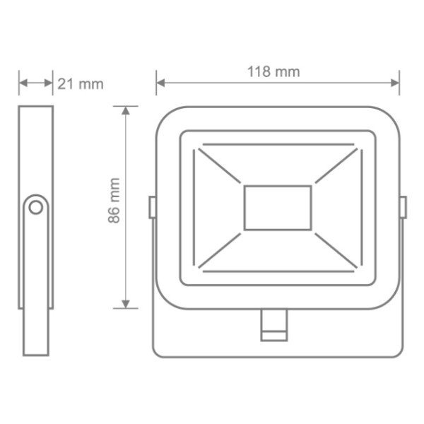 LED прожектор Maxus FL-02 10Вт 5000K (1-MFL-02-1050) - фото №2