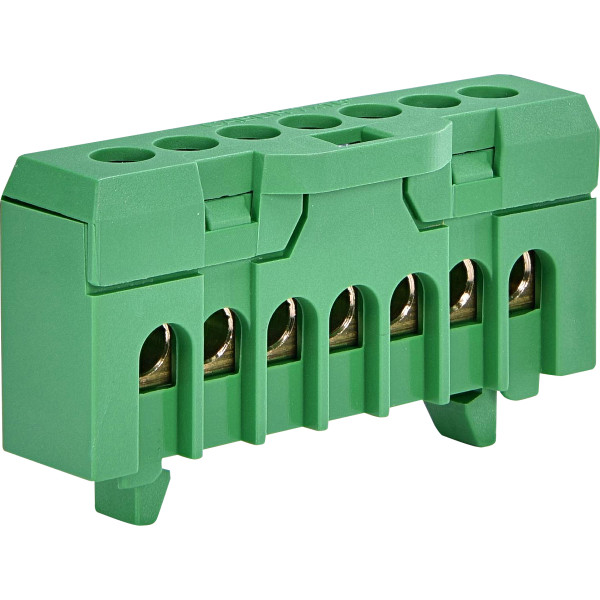 Електрична шина ETI 3903205 ESC-QBLOK7002 (зелений 10/16мм² 7 підключень)